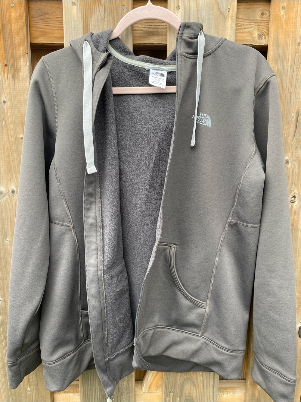 The North Face Olive Green Hooded Trench Coat